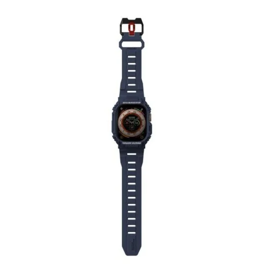 Skin Arma 2 In 1 Apple Watch Ultra Strap Case Mecha 49 Mm - Blue